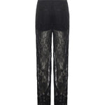 Pantaloni ampi in pizzo 105501 A2R7Z99 PINKO 