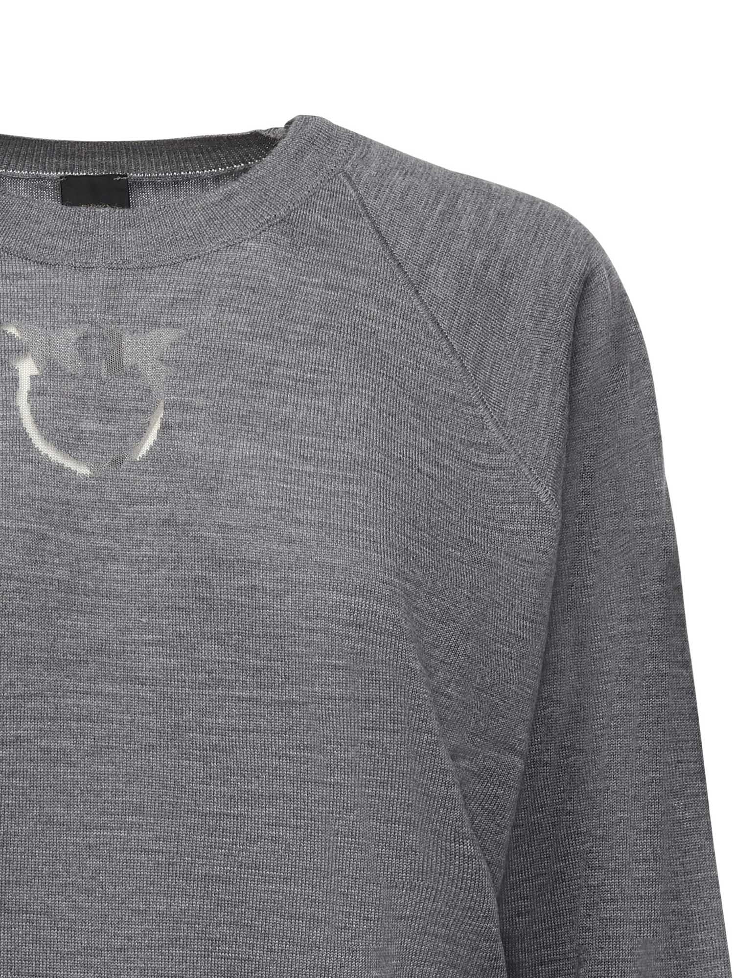 Maglia con logo in lana 105417 A18MII2 PINKO 