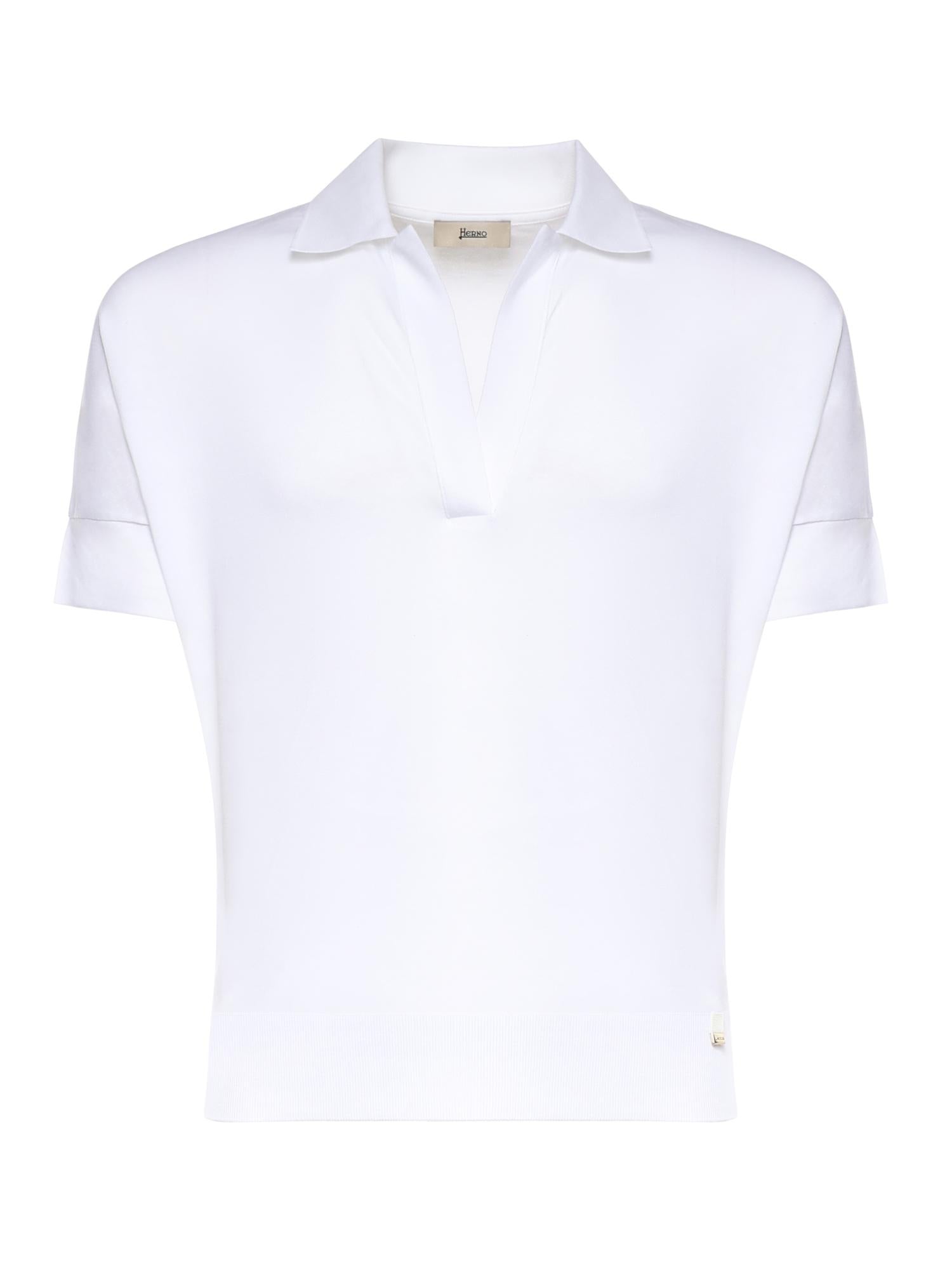 Polo in glam knit effect JPL00113D 520561000 HERNO 