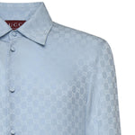 Camicia in seta GG jacquard 847034 ZATF94977 GUCCI 