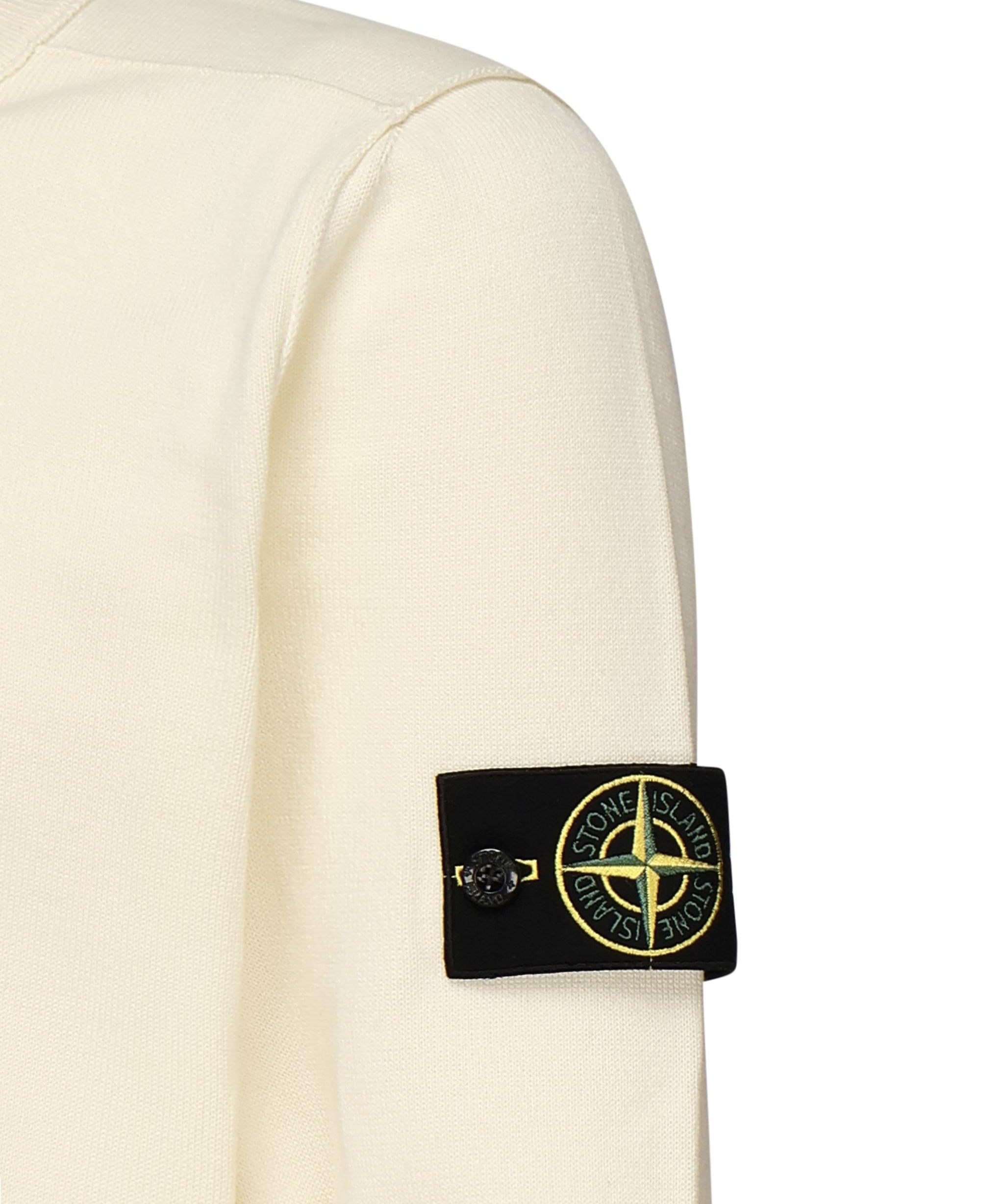 Maglione girocollo con cuciture overlock e costine K1S155100053 S00B2V0093 STONE ISLAND 