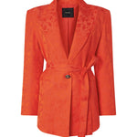Giacca kimono in jacquard floreale 106800 A3ANA99 PINKO 