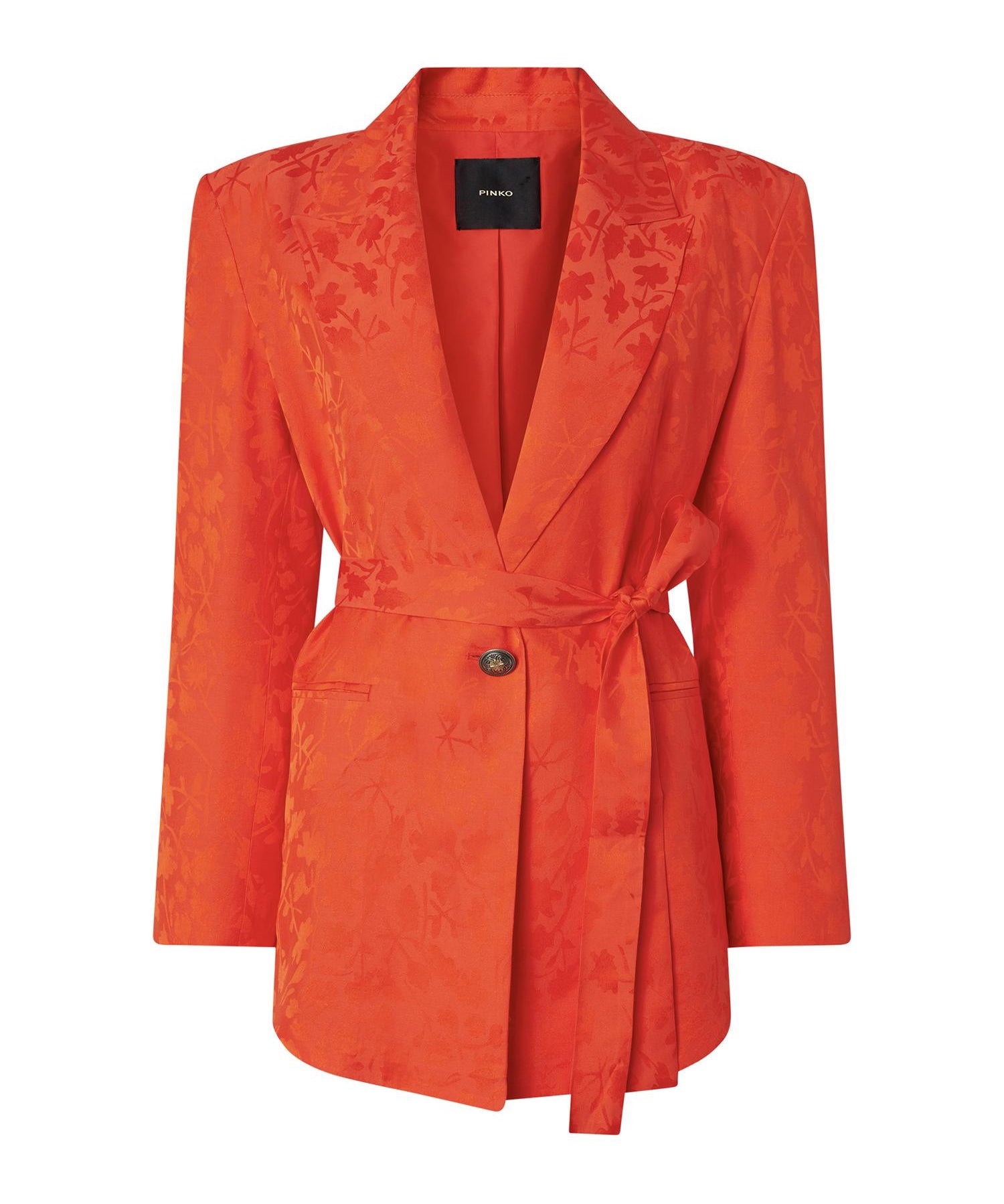 Giacca kimono in jacquard floreale 106800 A3ANA99 PINKO 