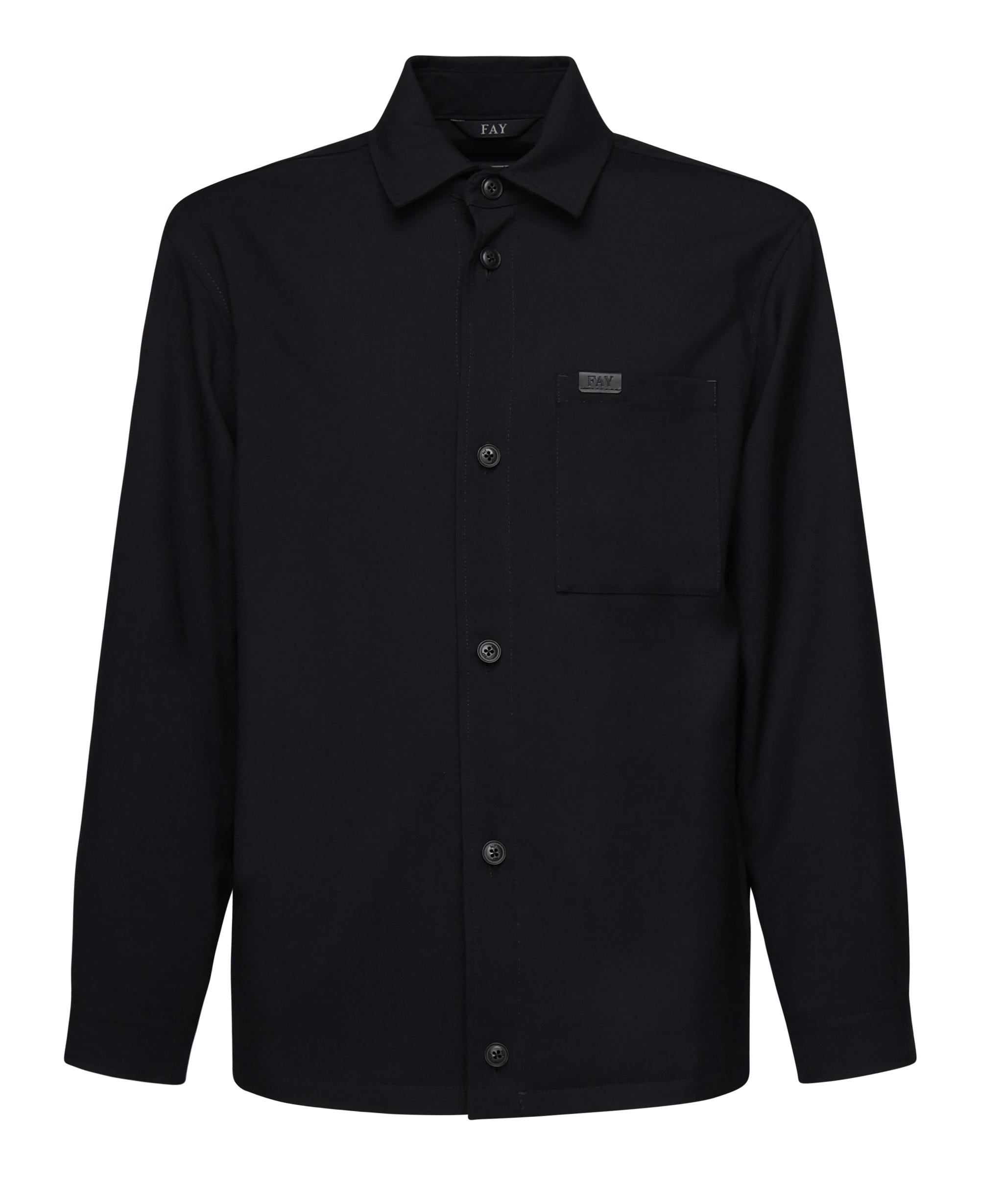 Giacca camicia in tela di lana NAM04500500UMA U808 FAY 