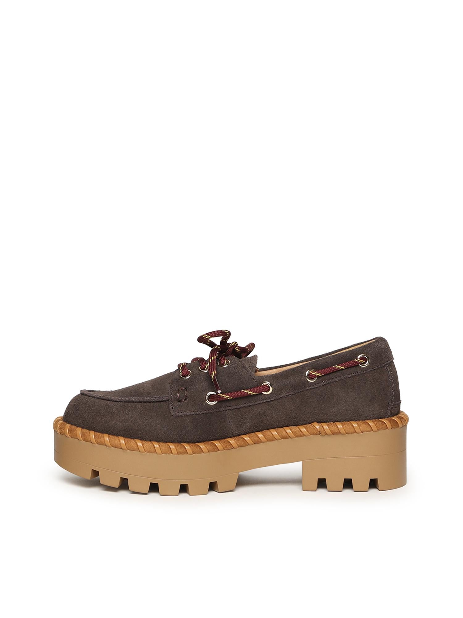 Scarpa da barca in pelle scamosciata HC.BIXBY01 BRO COLORS OF CALIFORNIA 