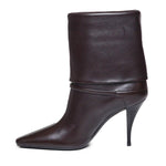 Stivaletti niki in pelle liscia 801393 AADV22245 SAINT LAURENT 