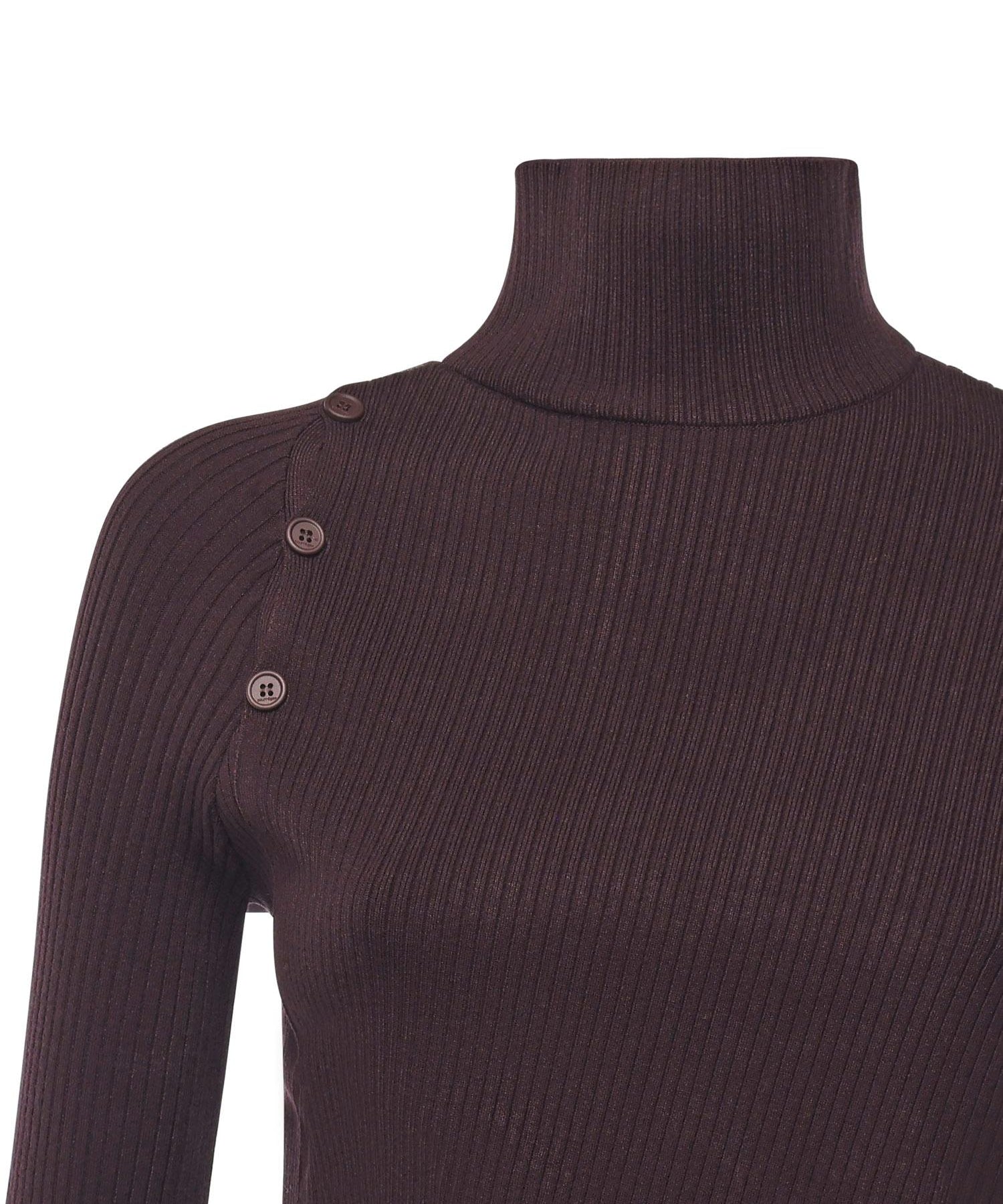 Maglione con bottoni obliqui <BR/> 425MPU258FI001 4010 COURREGES 