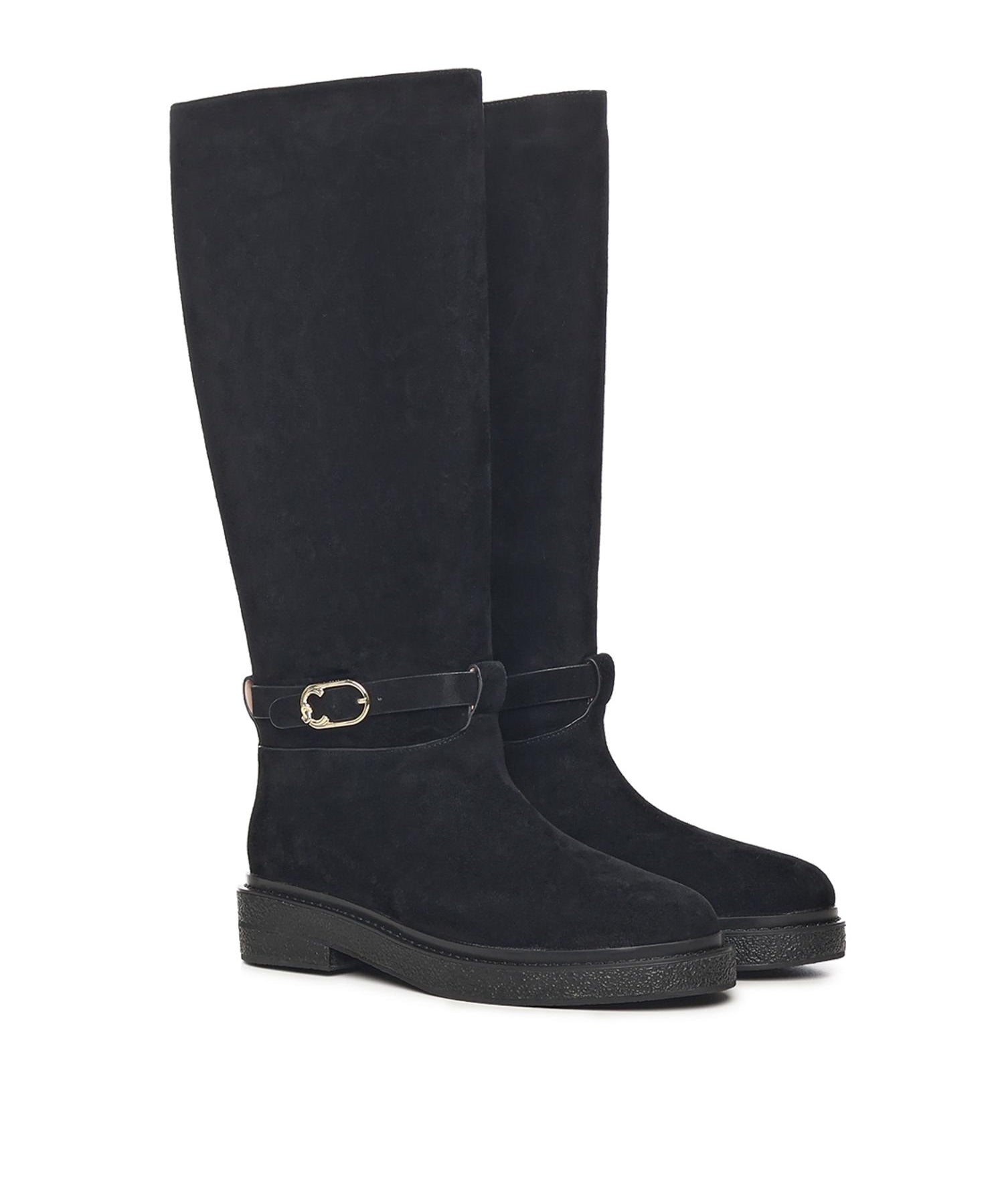 Stivali C-Saddle in suede E4T7B150101 001 COCCINELLE 