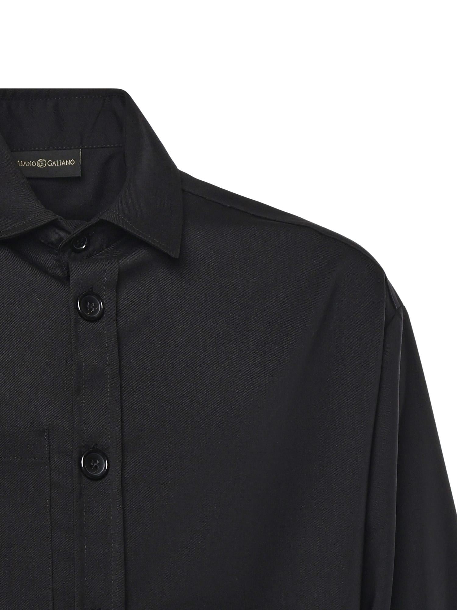 Camicia Tobhias in lana TOBHIAS NERO GIULIANO GALIANO 