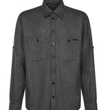 Camicia in stuoia lana mélange G5NI3T FURNCN0141 DOLCE & GABBANA 