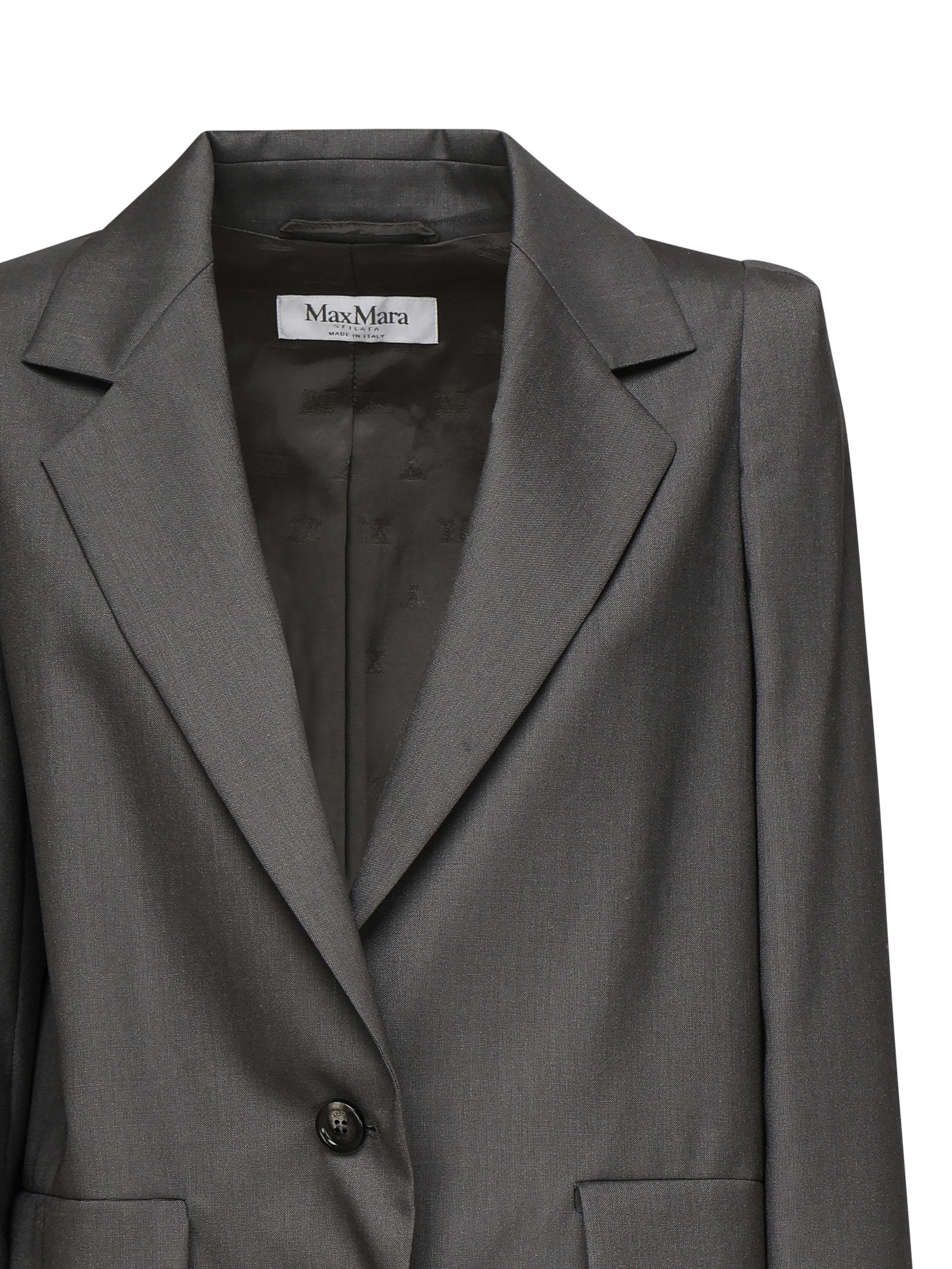 BLAZER MONOPETTO IN LANA, MOHAIR E SETA "EBRIDI" 2511041253600 015 MAX MARA 