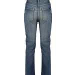 Jeans taglio dritto in denim blu 734311 Y07HA4296 SAINT LAURENT 