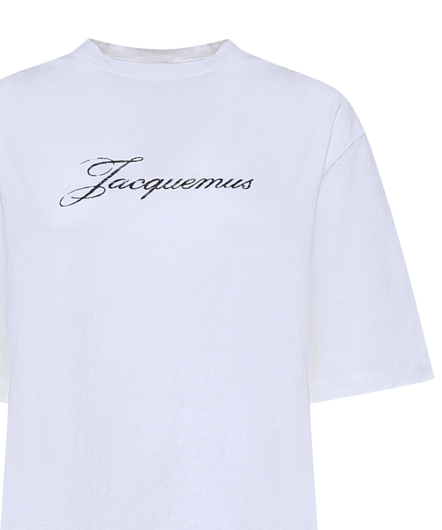 T-shirt Jacquemus con logo TSW00596AJ00289 100 JACQUEMUS 