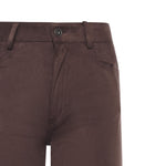 Pantalone dritto con effetto suede DP9861 BROWN OTTOD'AME 