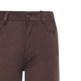 Pantalone dritto con effetto suede DP9861 BROWN OTTOD'AME 