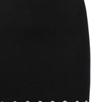 Donella Knit Mini Skirt KB0007 BLACK FOR LOVE & LEMONS 
