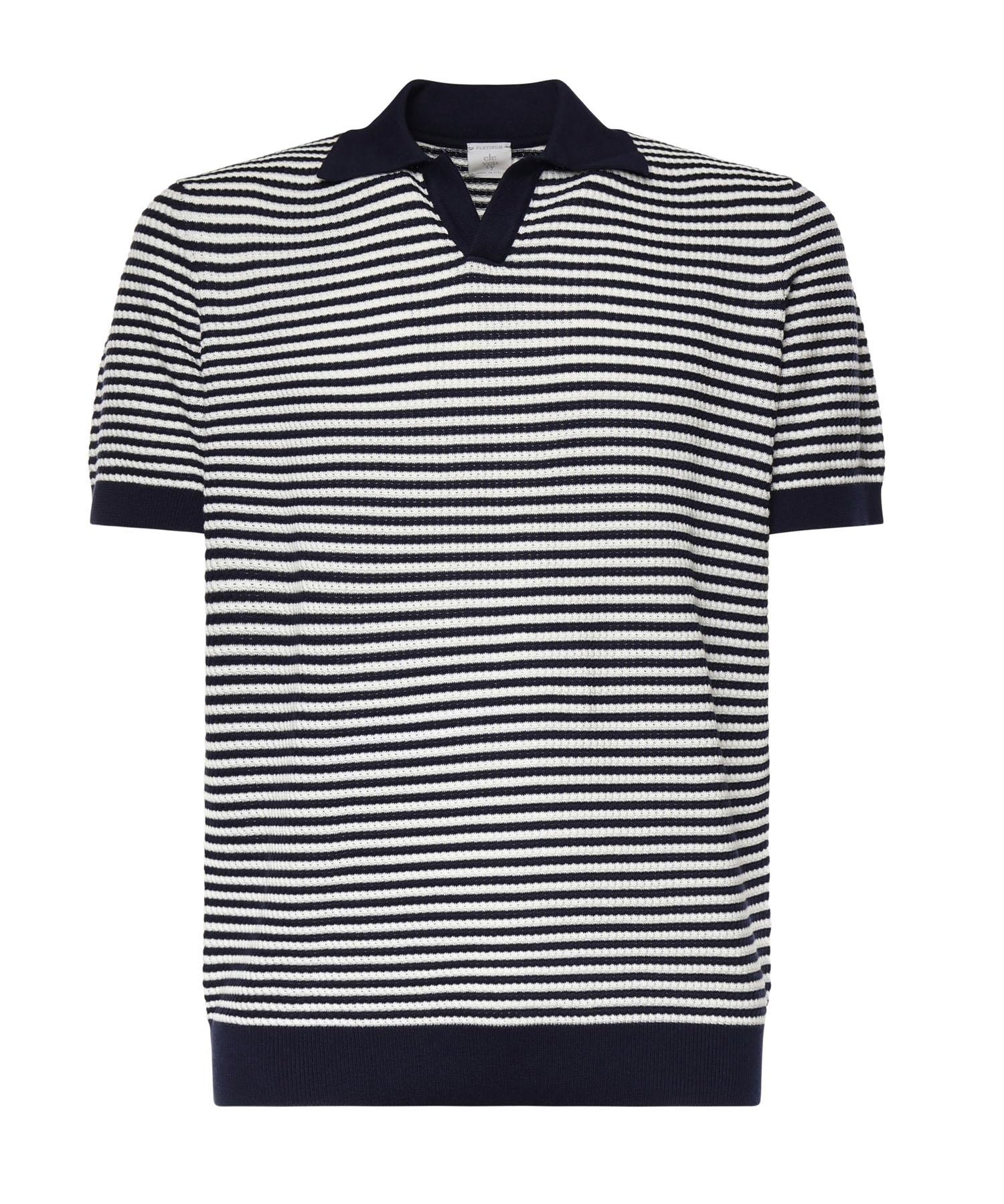 Polo a righe in cotone M76MAGM56MAG0M037 11-01 ELEVENTY 