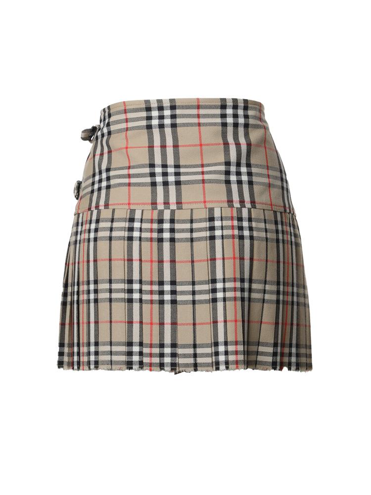 Mini kilt con pieghe in lana Check 8025832 A7028 BURBERRY 