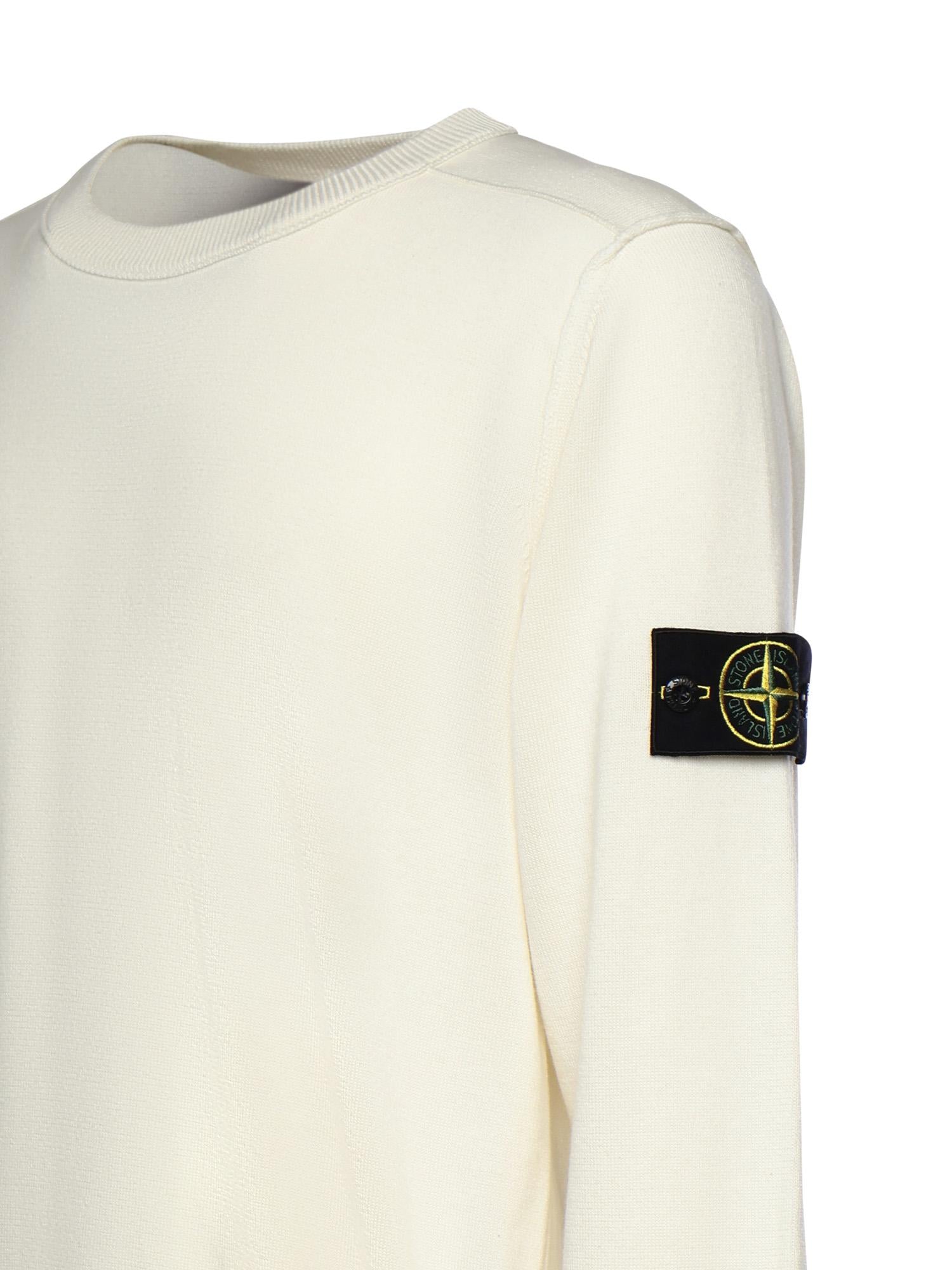 Maglione in cotone con logo L1S155100053 S00B2V0093 STONE ISLAND 
