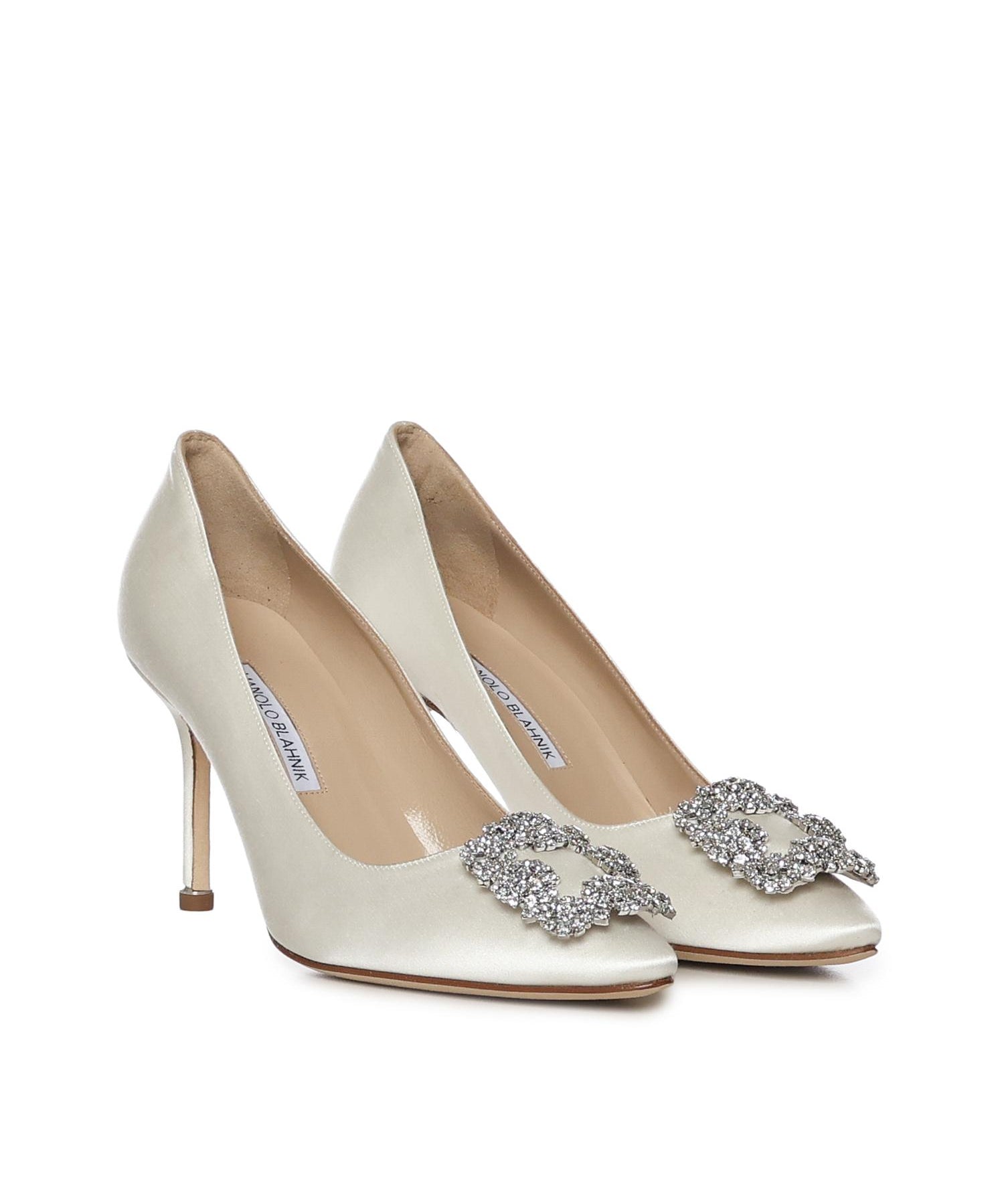 Décolleté Hangisi in raso 9XX0317 1309 MANOLO BLAHNIK 