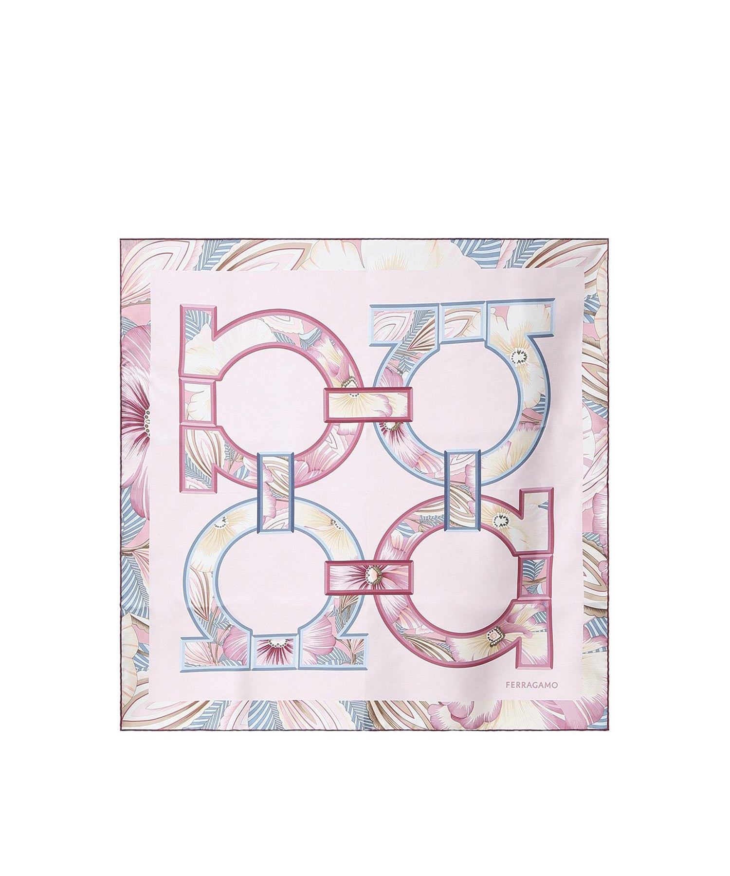 Foulard in seta con stampa 310230 790114003 FERRAGAMO 