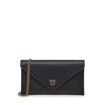 Bustina in pelle con logo Love Birds 105347 A0F1Z99Q PINKO 