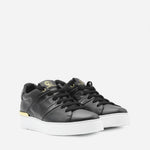 Sneakers King1 in pelle con inserto effetto coccodrillo pe 2021 KING1 -BLACK/GOLD GIULIANO GALIANO 