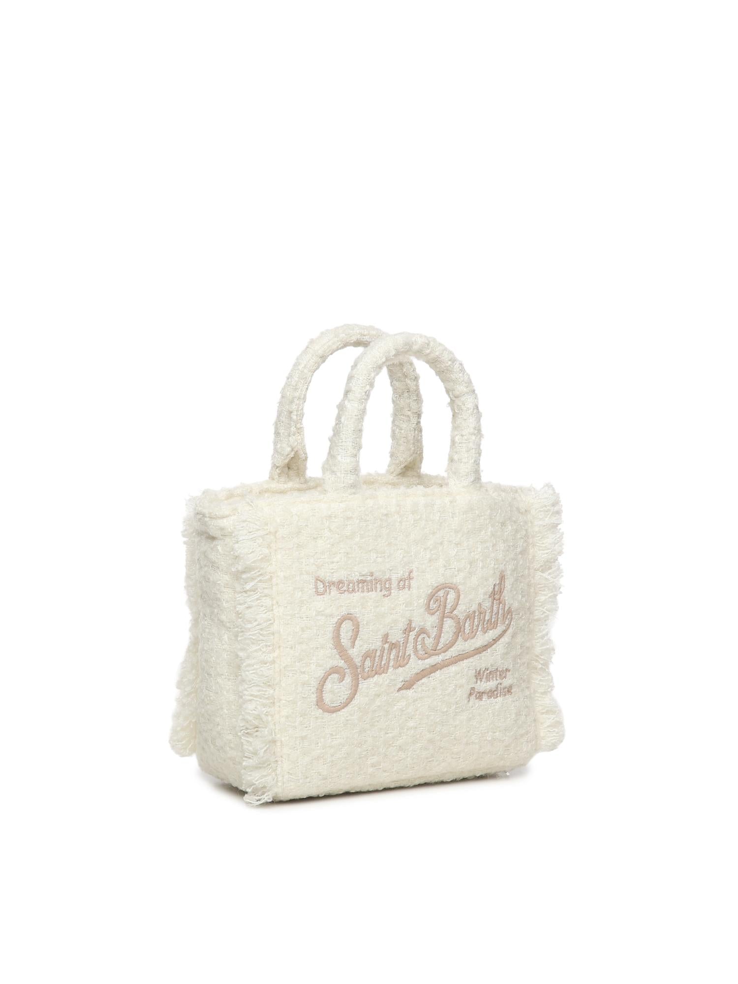 Mini bag Vanity tweed con logo <BR/> VAMI026 01320I MC2 SAINT BARTH 