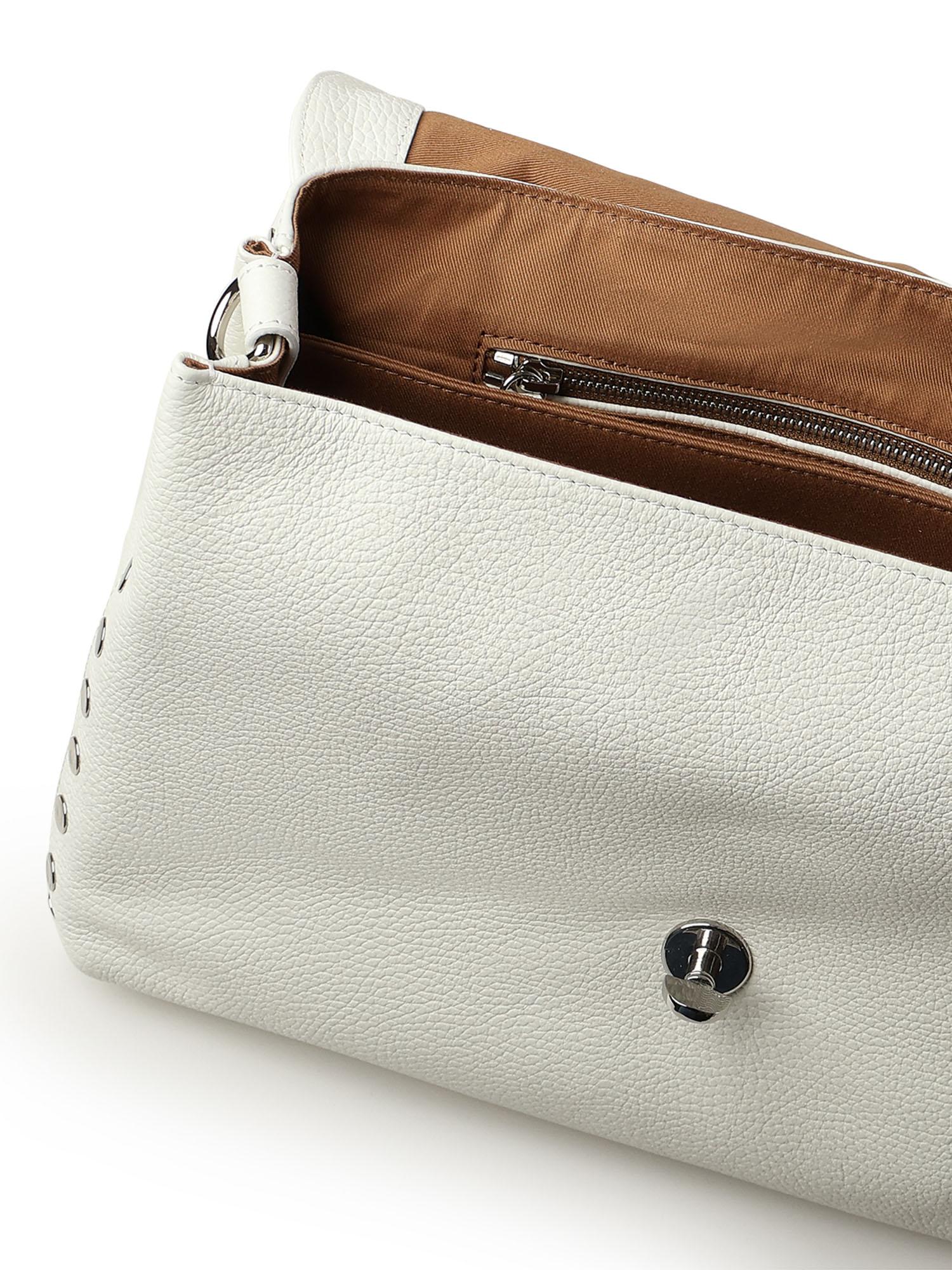 Borsa Postina small in pelle<BR/> 068010 -0040000Z1190 ZANELLATO 