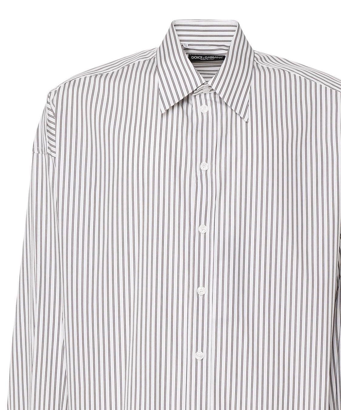 Camicia oxford con stampa rigata G5LU6T FR5ZPS8051 DOLCE & GABBANA 