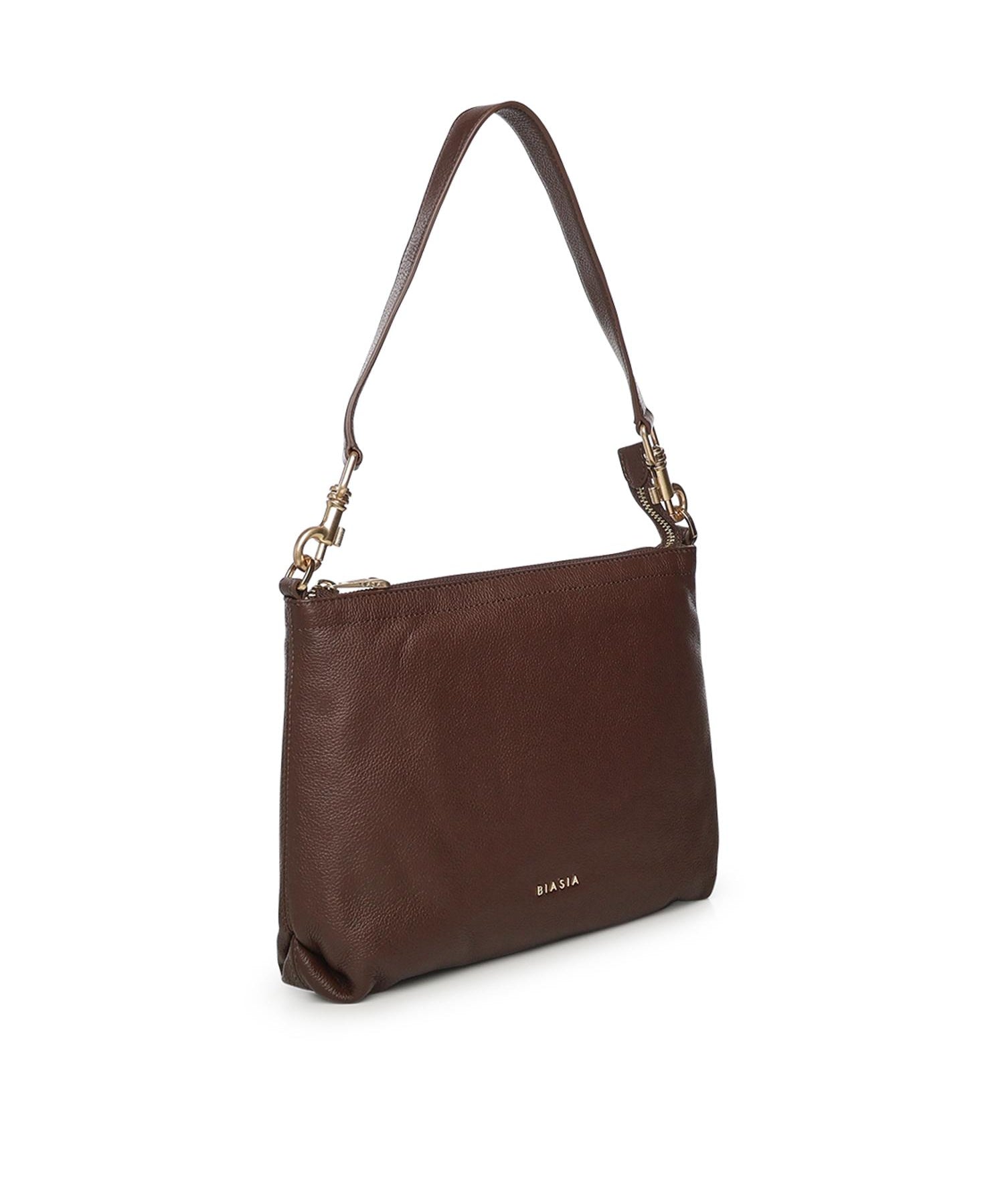 Borsa a spalla con logo BIBP9FA01 TESTA DI MORO BIASIA 