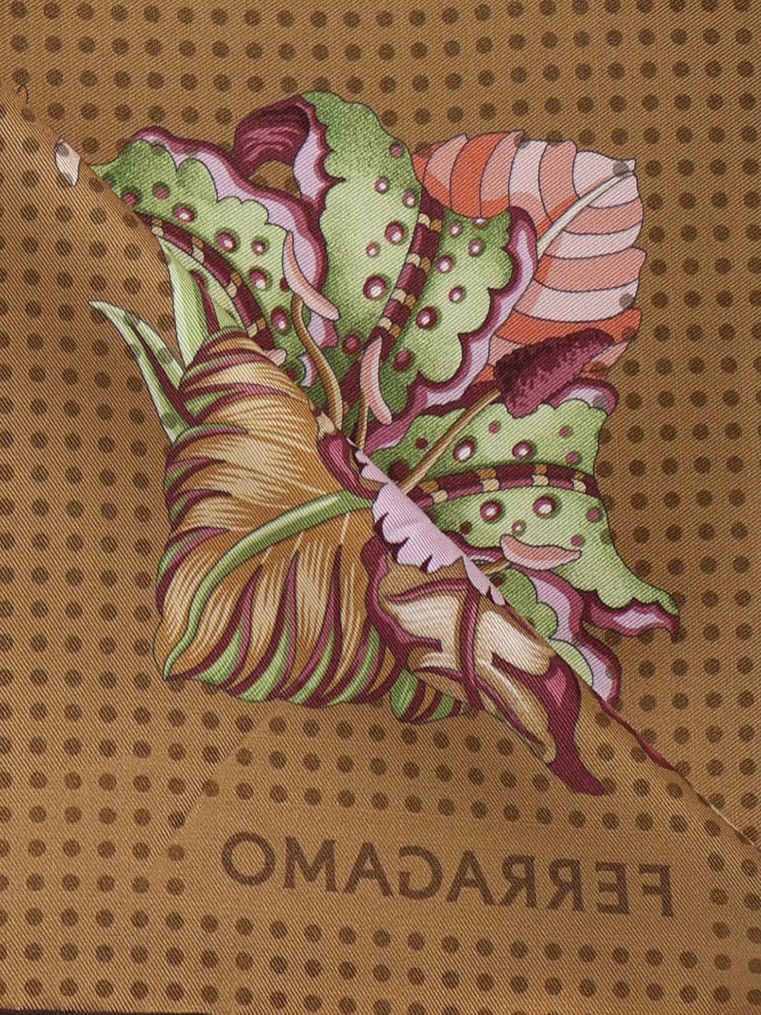 Foulard in seta con stampa 310228 789462003 FERRAGAMO 