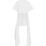 T-shirt asimmetrica in jersey di cotone AA9I0031J095D 000 ALAIA 