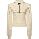 Top Lelia in cotone KT0061 CREAM FOR LOVE & LEMONS 