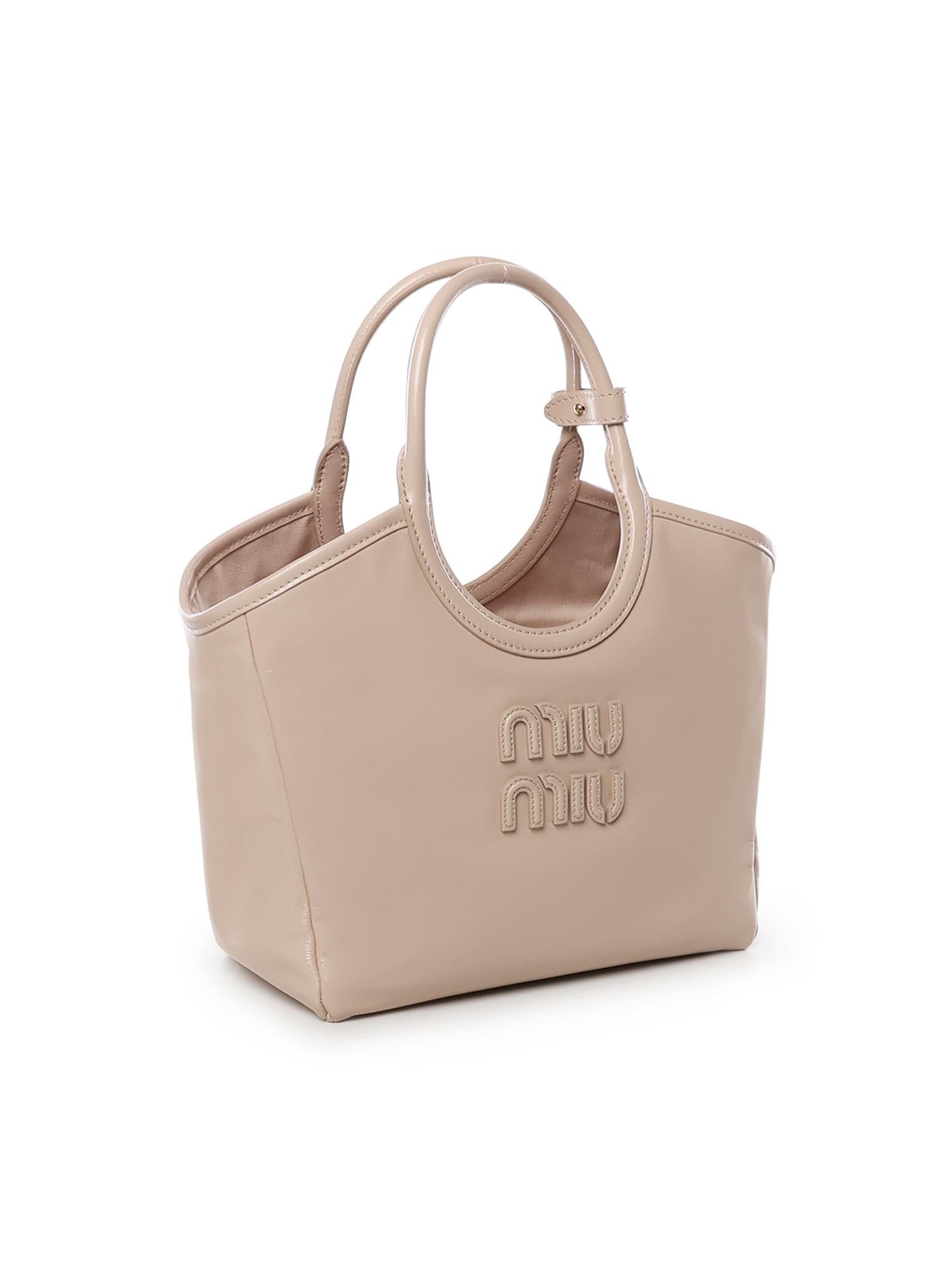 Borsa IVY in pelle 5BA284 2IEOF0236 MIU MIU 