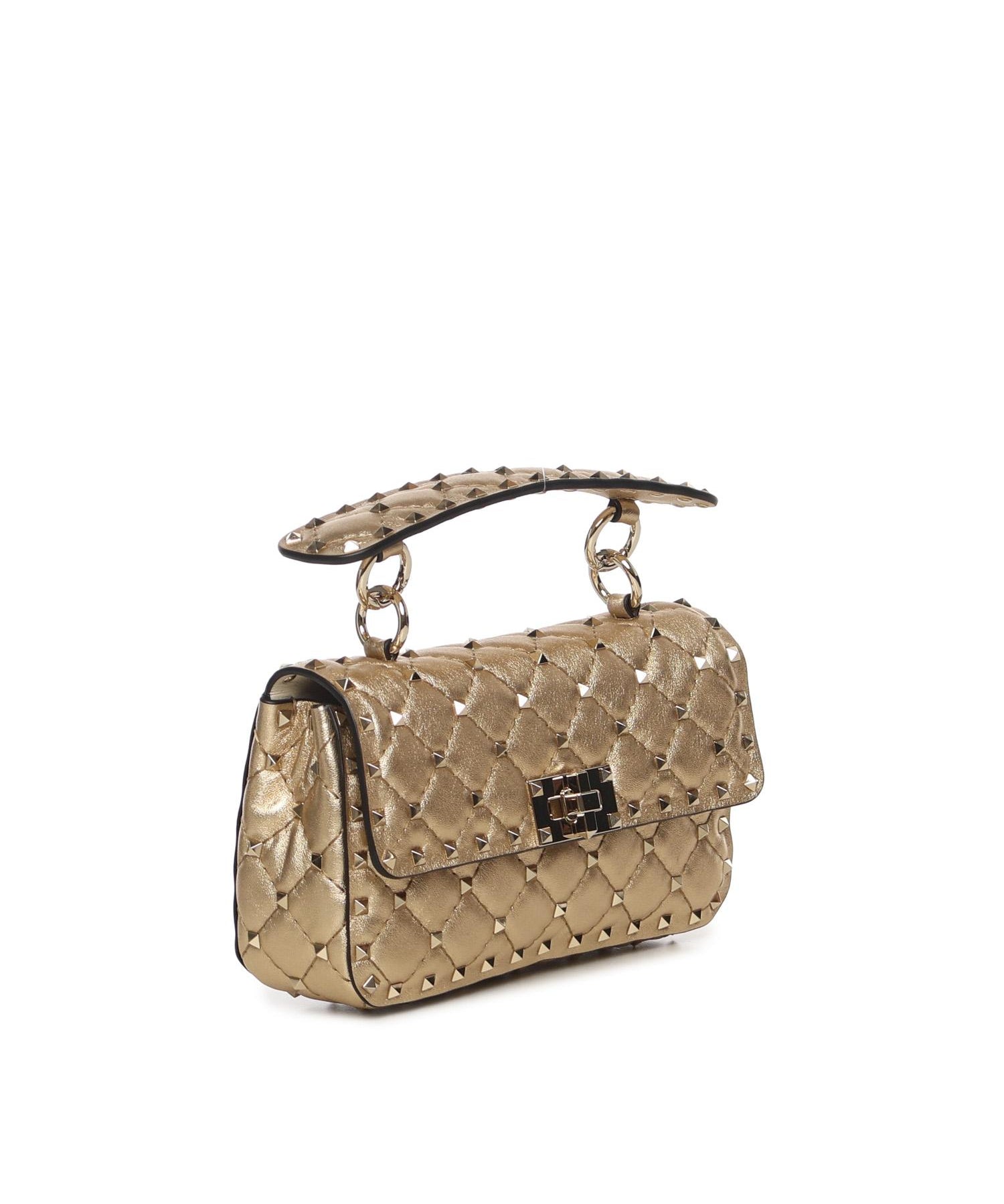 Borsa Rockstud Spike in nappa laminata 7W2B0123 IEWCES VALENTINO GARAVANI 