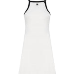 Abito in cotone con bretella a cinturino 124JR0364JS0070 -0098 COURREGES 