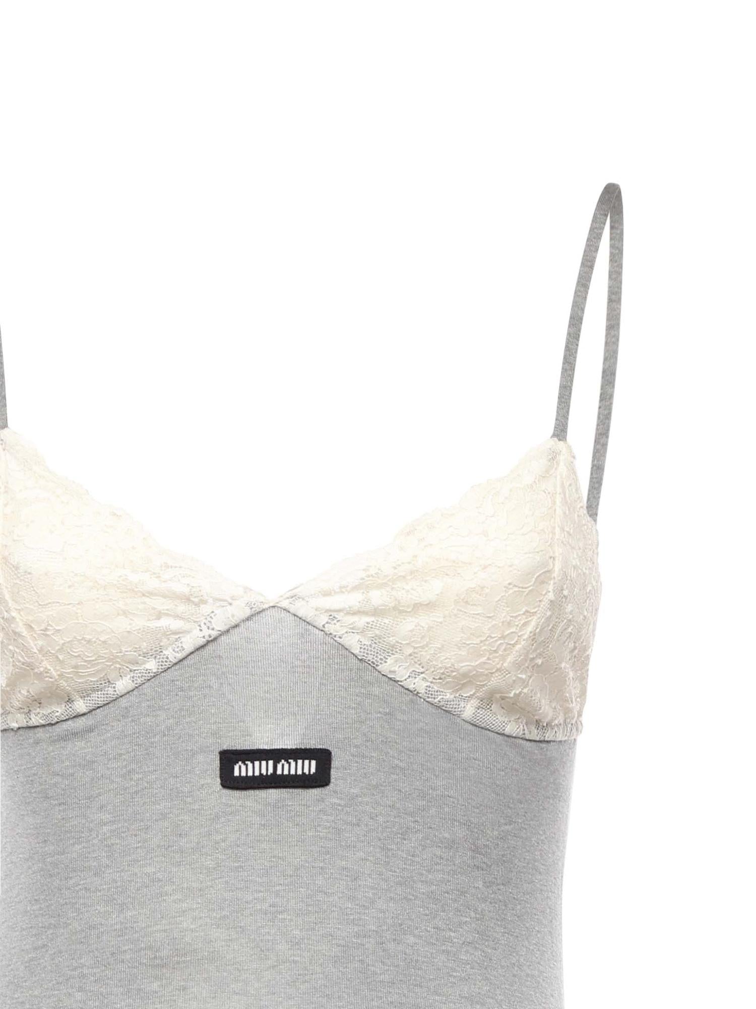Abito in jersey di seta MF6233 19E1F0031 MIU MIU 