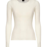Maglia semitrasparente a costine 102977 A1NDZ09 PINKO 