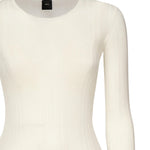 Maglia semitrasparente a costine 102977 A1NDZ09 PINKO 