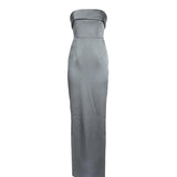 Abito lungo Rhea in raso NA00201890806  THE NEW ARRIVALS ILKYAZ OZEL 
