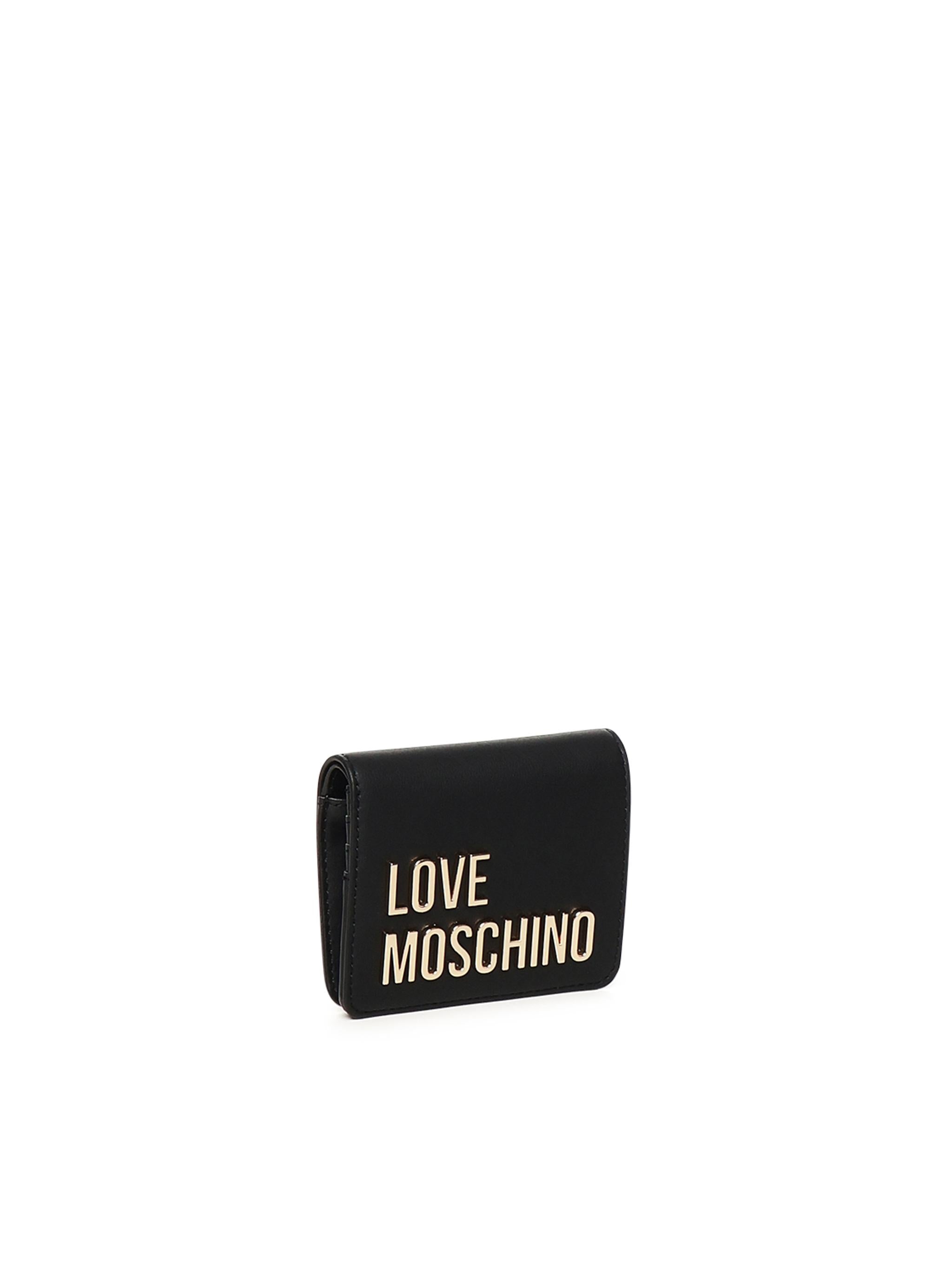 Portafoglio piccolo con logo JC5612PP1MKD0 000 LOVE MOSCHINO 