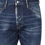 Jeans con baffatura<BR/><BR/> S74LB1677 S30309470 DSQUARED2 