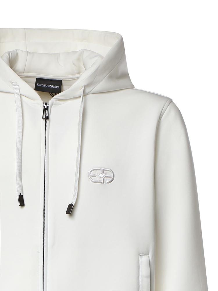 Felpa con zip in misto cotone AF10013 EM004538U0003 EMPORIO ARMANI 