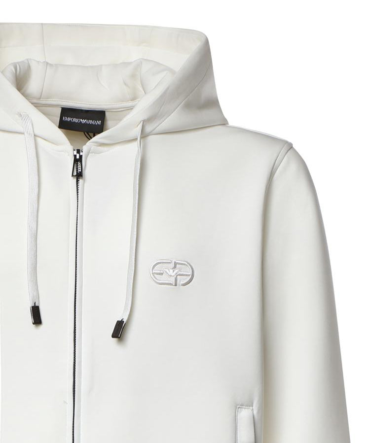 Felpa con zip in misto cotone AF10013 EM004538U0003 EMPORIO ARMANI 