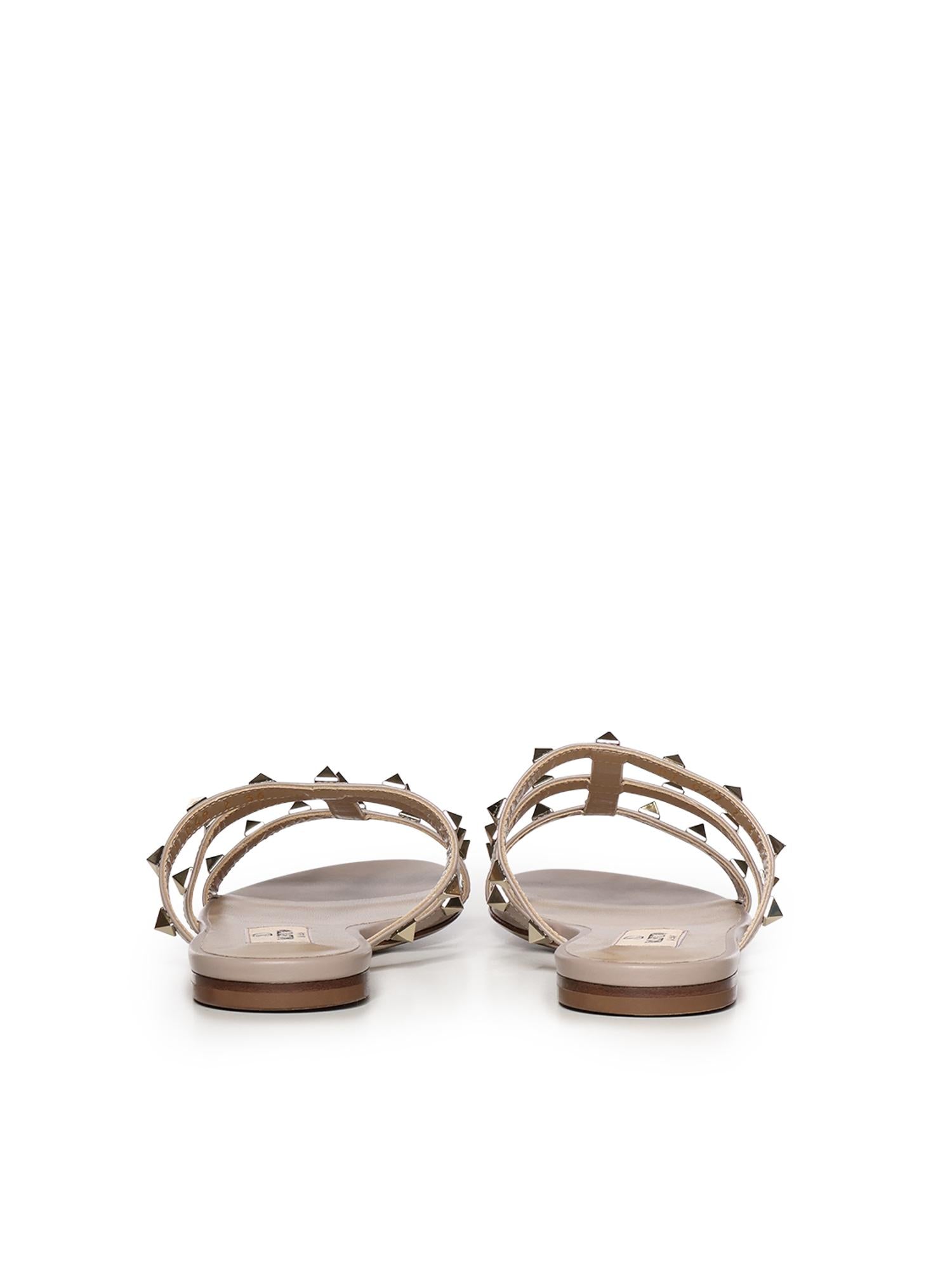 Sandalo slide Rockstud in pelle 7W2S0C49 VODP45 VALENTINO GARAVANI 