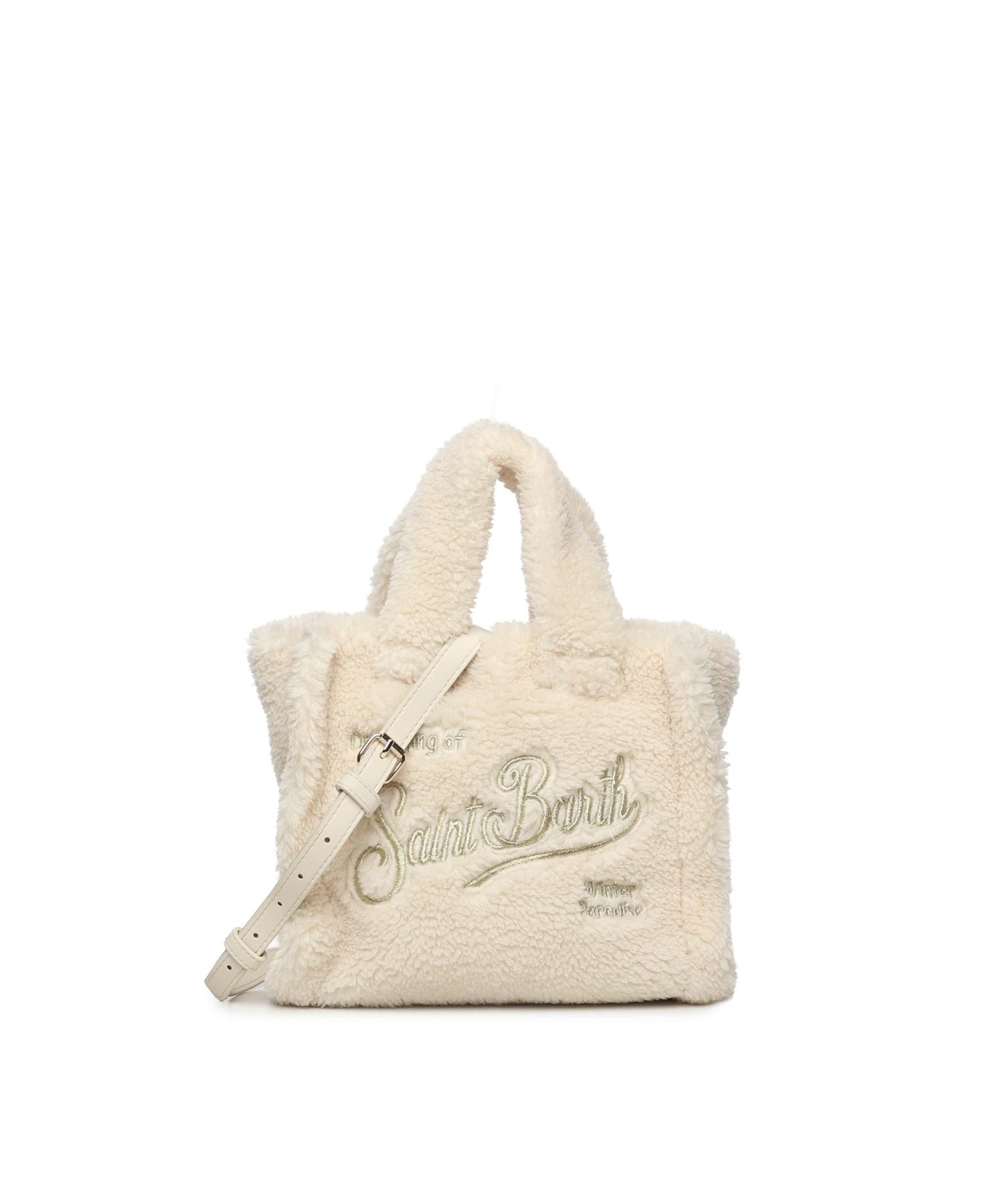 Mini bag Vanity teddy con logo VAMI029 01346I MC2 SAINT BARTH 