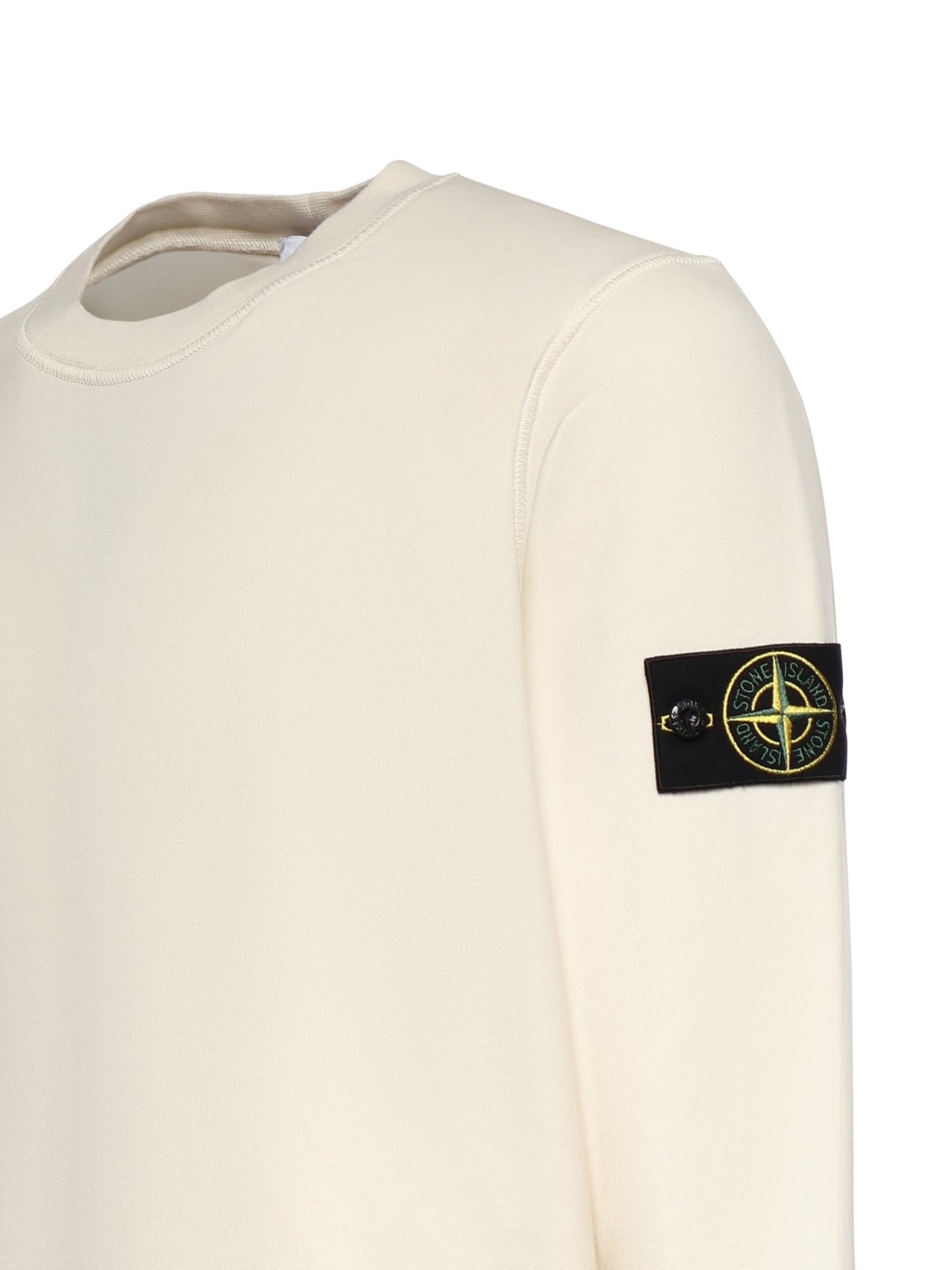 Felpa in cotone con logo L1S156100060 S0051V0093 STONE ISLAND 