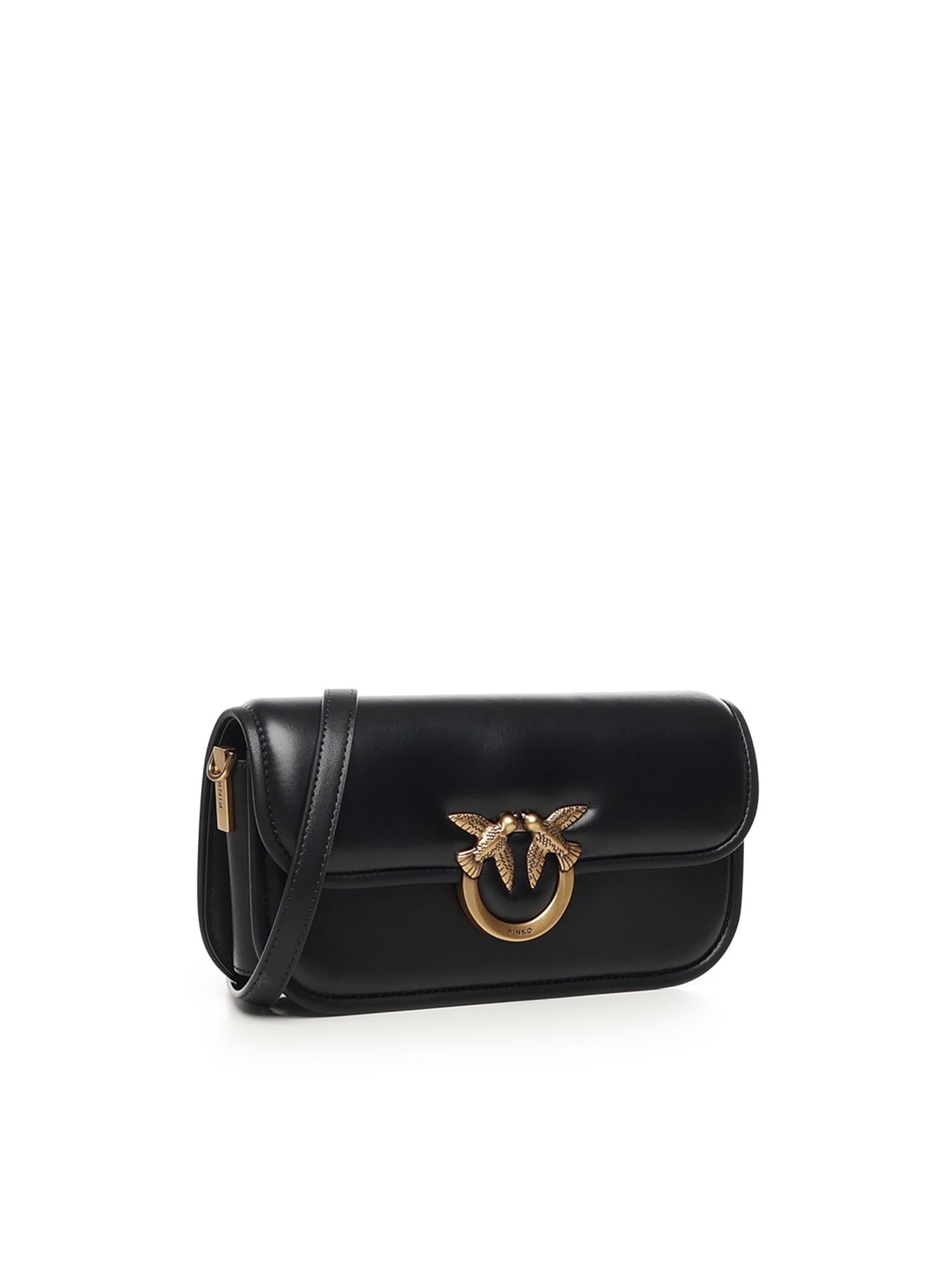 Borsa a tracolla piccola Love Box Horizontal in nappa 105083 A26LZ99Q PINKO 