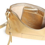 Borsa a tracolla in pelle con logo 73BP9VT03 LOLLI POPPOP GOLD V° 73 